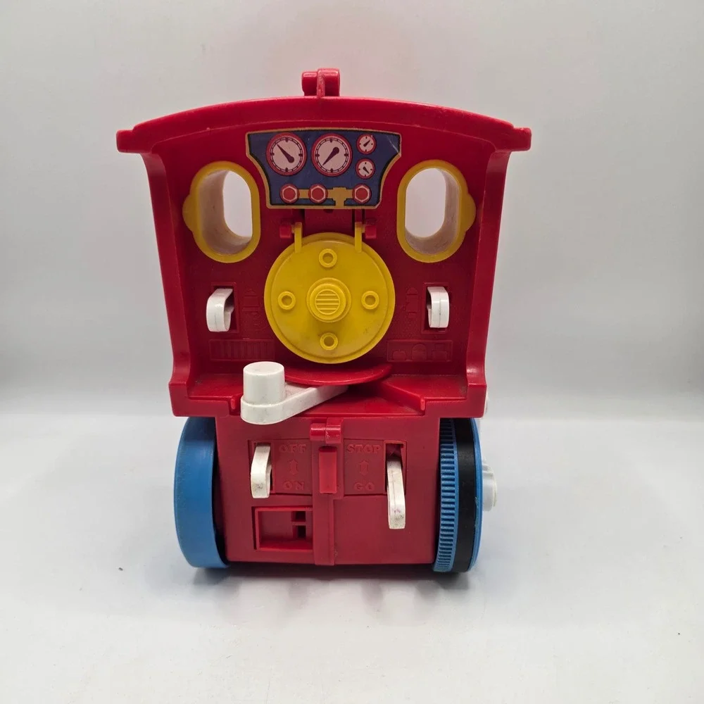 Tomy Chugga Chugga Toy Train Engine Red Vintage 80s Plastic Locomotive As Is